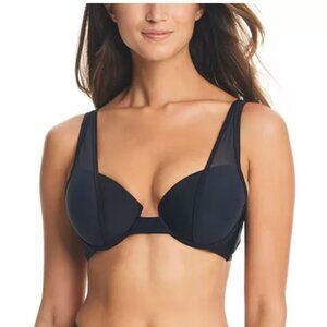 Bar III Women's Mesh Panel Bikini Top Size Small (Read Flaw)